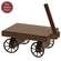 Distressed Brown Wooden Wagon