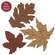 3 Set - Distressed Wooden Fall Leaves Fillers