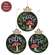 Peace, Calm, Hope Wooden Mushroom Bulb Ornament - 3 Asstd.