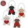 Angel Pup Wooden Ornament - 4 Asstd.;
