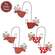 Wooden Flying Angel Mice Pair Hanging Ornament - 3 Asstd.