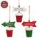 North Pole Arrow in Snowy Bucket Ornament - 3 Asstd.