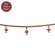 Wooden Red Topped Mushroom & Bead Garland