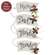 Family Words Wooden Button Holly Banner Gift Tag - 4 Asstd.