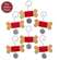 Wooden Dog Bone with Tag Ornament - 6 Asstd.