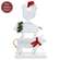 3 Set - Distressed White Wooden Winter Farm Animal Stackers