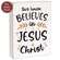 This House Believes In Jesus Box Sign;