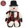 Cleo Snowman Doll with Plaid Greenery Sack