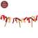Candy Cane Rag & Bead Garland