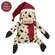 Stuffed Santa Hat & Scarf Cow Doll - 10"H