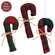 Stuffed Red & Green Plaid Candy Cane - 6.5"H - 3 Asstd.