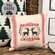 Reindeer Crossing Striped Pillow 19541;