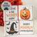 Pumpkin Everything 2" Square Block, 4 Asstd.;