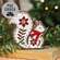 Laser Cut Poinsettia Squirrel Sitter 38663;