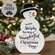 Wonderful Christmas Time Wooden Snowman Sitter, 10"H 38679;