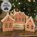 Wooden Frosted Gingerbread House Sitter, 3 Asstd. 38752;