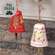 Yuletide Greetings Papier Mache Bell Hanger, 2 Asstd. 60517;