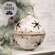 Gleaming Distressed White Metal Snowflake Jingle Bell, 8.25" x 11.5" 60529;