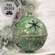 Gleaming Distressed Green Metal Snowflake Jingle Bell, 8.25" x 11.5" 60530;