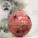 Gleaming Distressed Red Metal Snowflake Jingle Bell, 8.25" x 11.5" 60531;