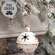 Gleaming Distressed White Metal Snowflake Jingle Bell, 5" x 7.25" 60532;