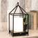 Black Metal Open Air Tri-Function LED Lantern, 16" 70207;