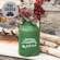 Distressed Green Metal Merry Christmas Santa & Reindeer Milk Can 70215;