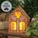 Metal Gingerbread House Luminary, 9.75"H 70218;
