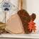 Distressed Chunky Wooden Acorn w/Leaves Sitter 91180;