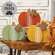 Distressed Chunky Wooden Feed Sack Stripe Pumpkin w/Leaves Sitter, 3 Asstd. 91182;