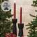 Burgundy Twisty Timer Tapers, 10"H, 2/Set CB23826B;