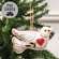 Yuletide Folklore Stuffed Felt Dove Ornament CW4021;