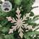 Diamond Platinum Snowflake Ornament, 8" QE152543;