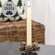 Champagne Frosted Pinecones Candle Ring, 1" SE022501;