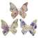 Wooden Vintage Floral Butterfly Sitter - 3 Asstd.