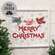 Yuletide Bird Garland & Snowflakes Merry Christmas Sign, 20"x18" 38667;