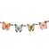 Beaded Pastel Watercolor Butterfly Garland