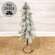 Snowy Bristle Pine & Boughs Tree w/Burlap Base, 34" QE152547;