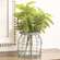 Glass Jar In Graywashed Metal Carrier, 6.75" Dia. x 7"H QX19354G;