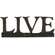 Resin Sign "LIVE" - 3 asst.