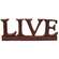 Resin Sign "LIVE" - 3 asst.