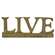 Resin Sign "LIVE" - 3 asst.