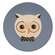 Owl Head Plate- 4 asst