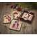 Vintage Christmas Coasters - Set of 4