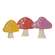 Spring Floral Chunky Mushroom Sitters, 3/Set 38253;