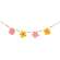 Beaded Spring Flowers Wooden Garland
