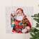 Santa with Lantern Metal Sign 65399;