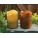 3" x 4" Honeycomb Textured Pillar - Burnt Mustard