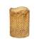 3" x 4" Honeycomb Textured Pillar - Burnt Ivory