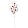 Red Glitter Heart & Berries Spray - 27" 18450;